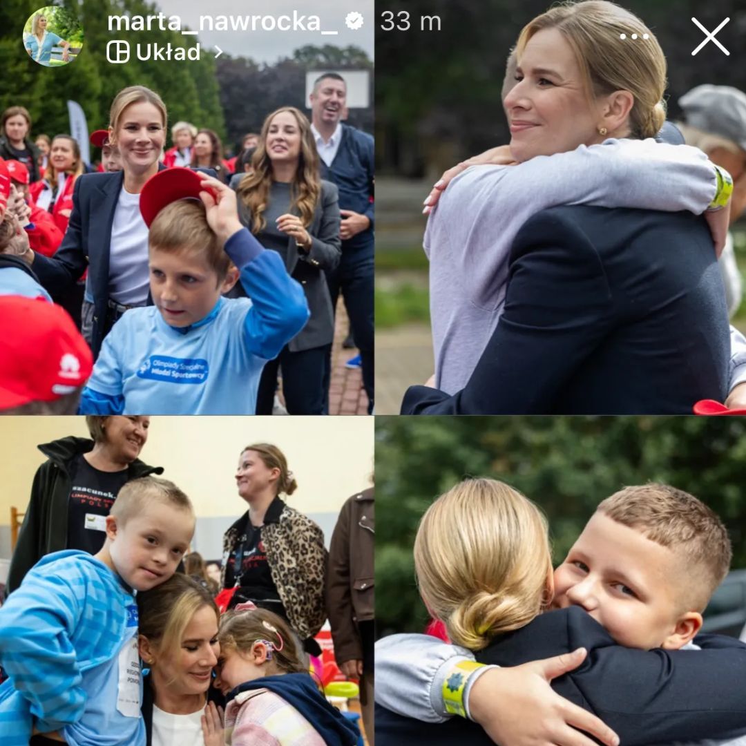 Marta Nawrocka wskoczyła w tłum ludzi. Natychmiast ją okrążyli. Ale sceny