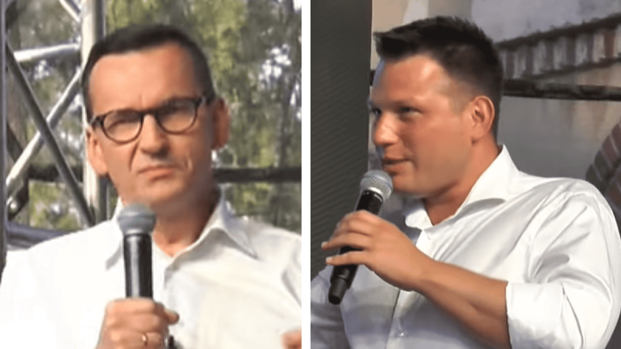 Mateusz Morawiecki i Sławomir Mentzen