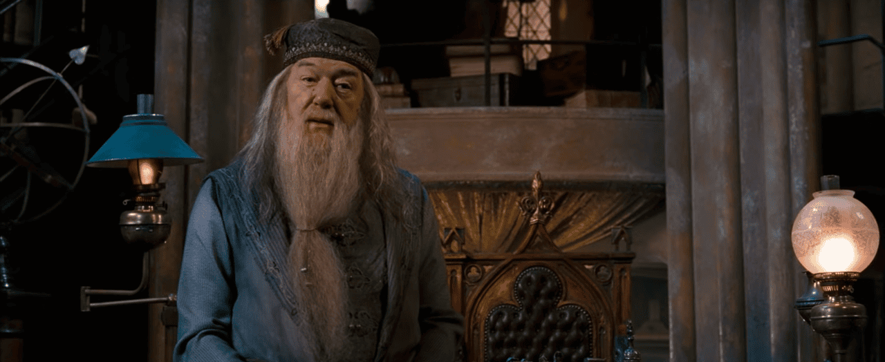 Michael Gambon zmarł w wieku 82 lat, fot. kadr z filmu „Harry Potter i Zakon Feniksa”.png