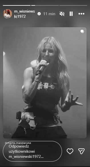 Była 16:10, gdy Wiśniewski pokazał czarno-białe zdjęcie byłej żony. Niespodziewana relacja