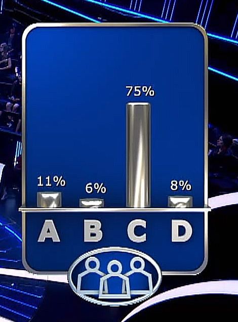 Milionerzy Gdzie się przeważnie pierze pierze Uczestnik potrzebował koła już na pierwszym pytaniu. Fot. kadry z programu Milionerzy, prod. TVM, wyd. 2023 r., Player (2).jpg