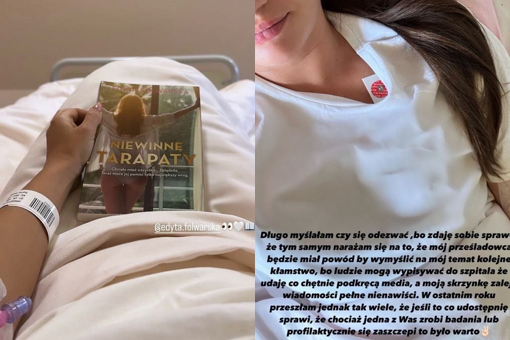 Natalia Janoszek w szpitalu, fot. Instagram