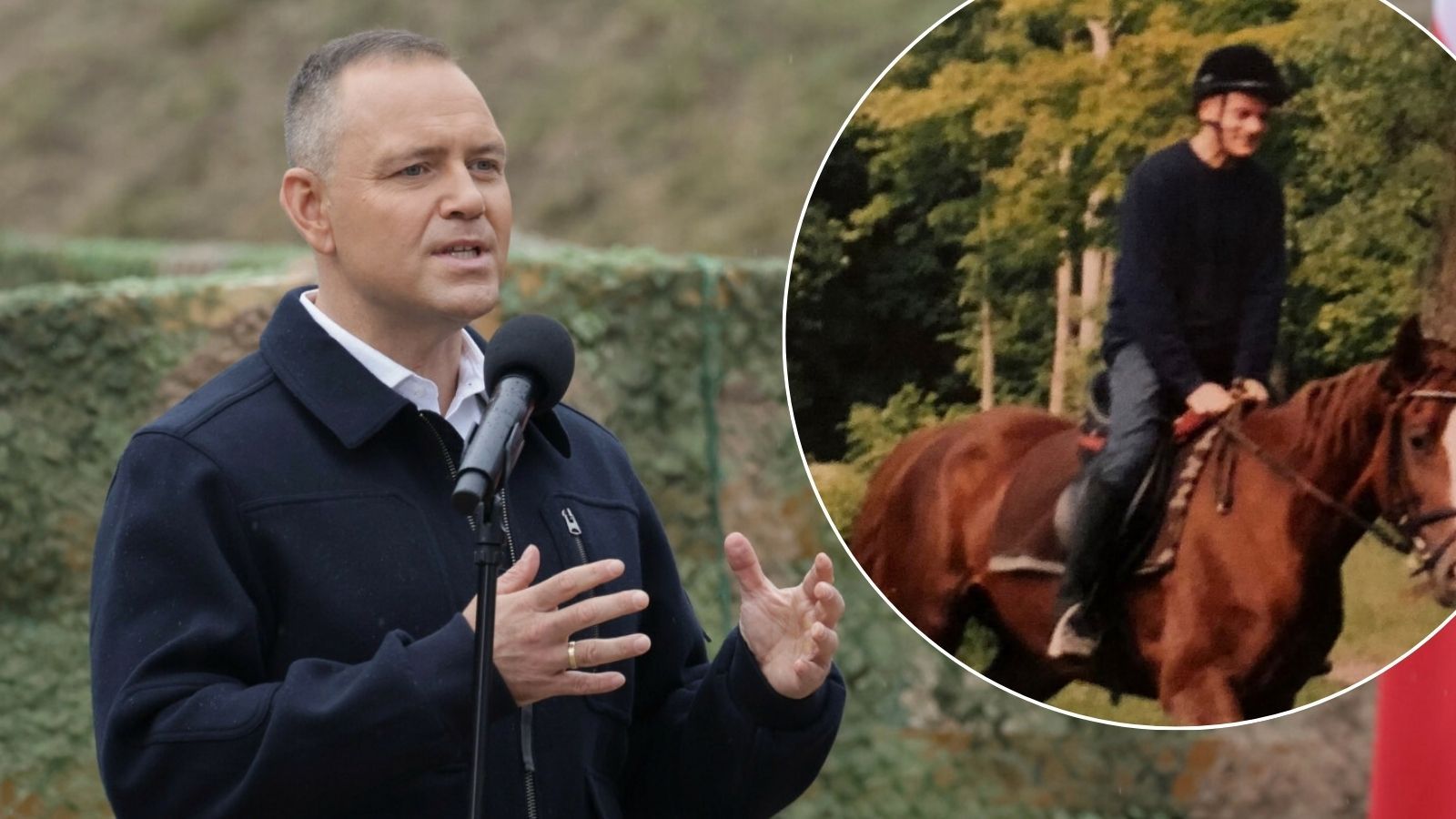 Nawrocki Tusk jazda konna