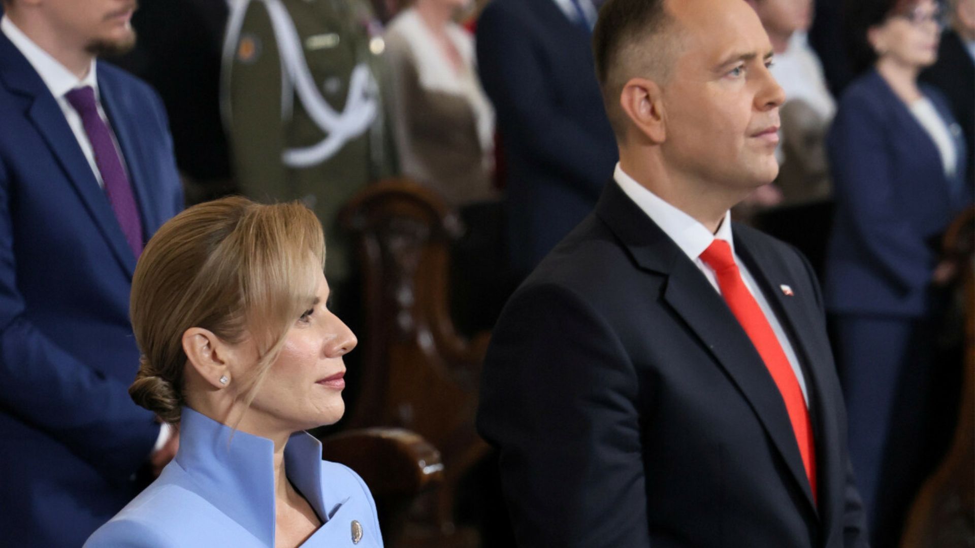 Ta legendarna aktorka czytała na mszy za Nawrockiego. "Zgodziłam się z radością"