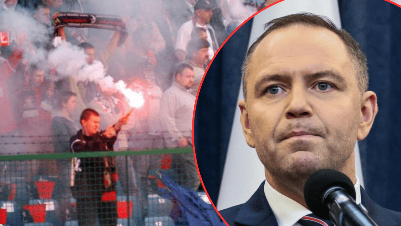 Karol Nawrocki i kibice