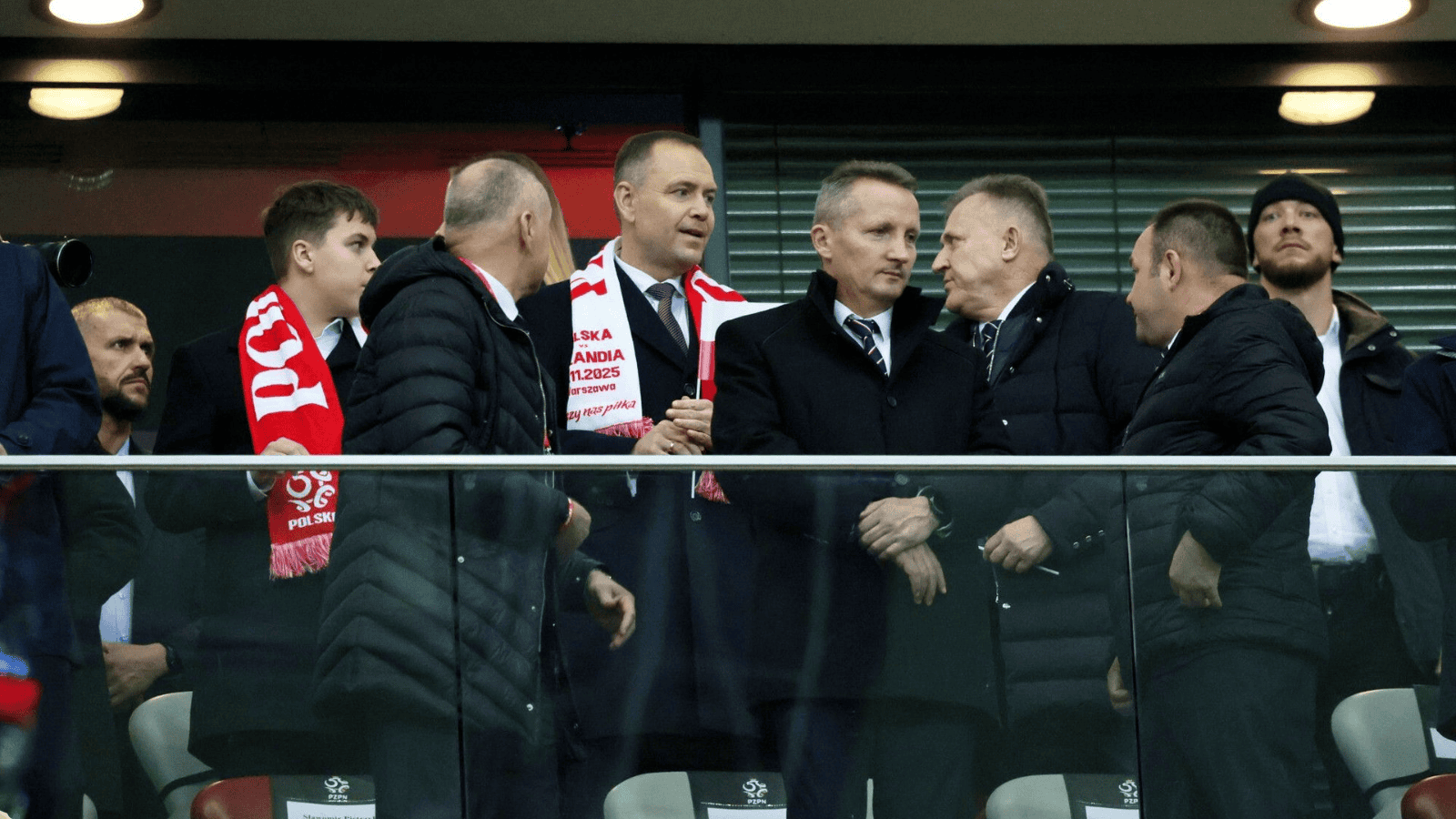 Nawrocki na meczu reprezentacji Polski 