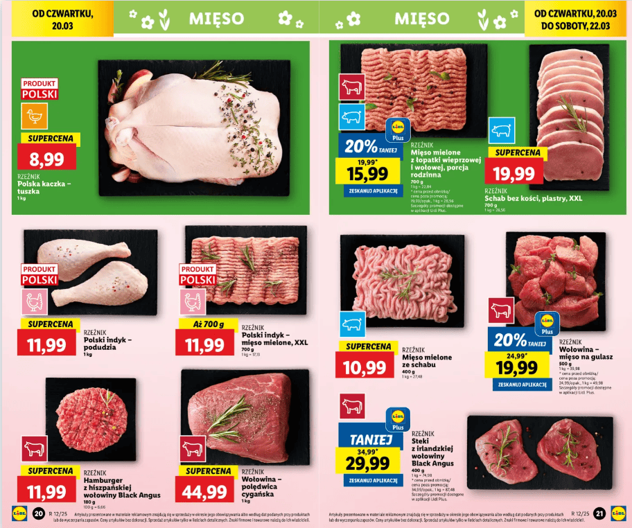 Niższe ceny na mięso - Gazetka Lidla_ - [www.lidl.pl].png