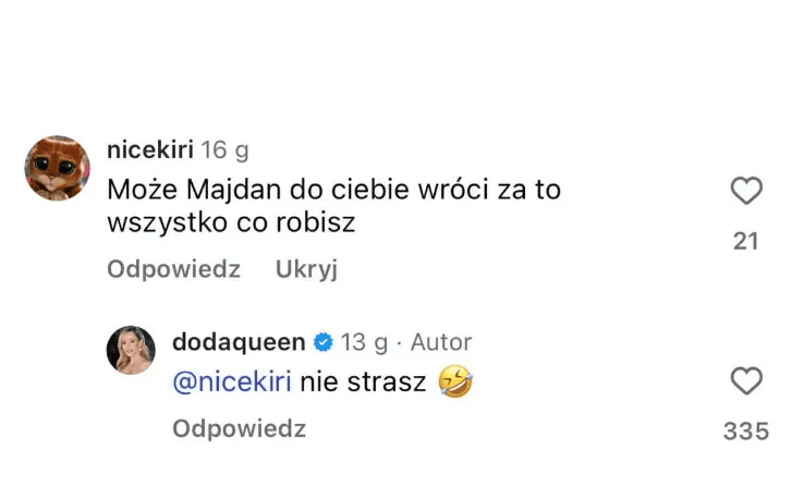 Doda została zapytana o powrót do Majdana i się zaczęło. Nie miała litości