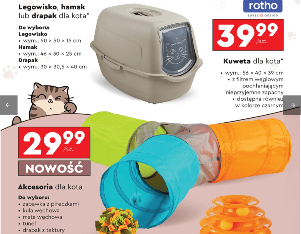 Oferta Biedornki na Dzień Kota, fot. gazetka Biedronki.png