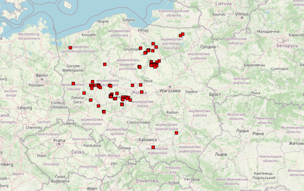 Ogniska ptasiej grypy w Polsce, MAPA AI - [bip.wetgiw.gov.pl].png