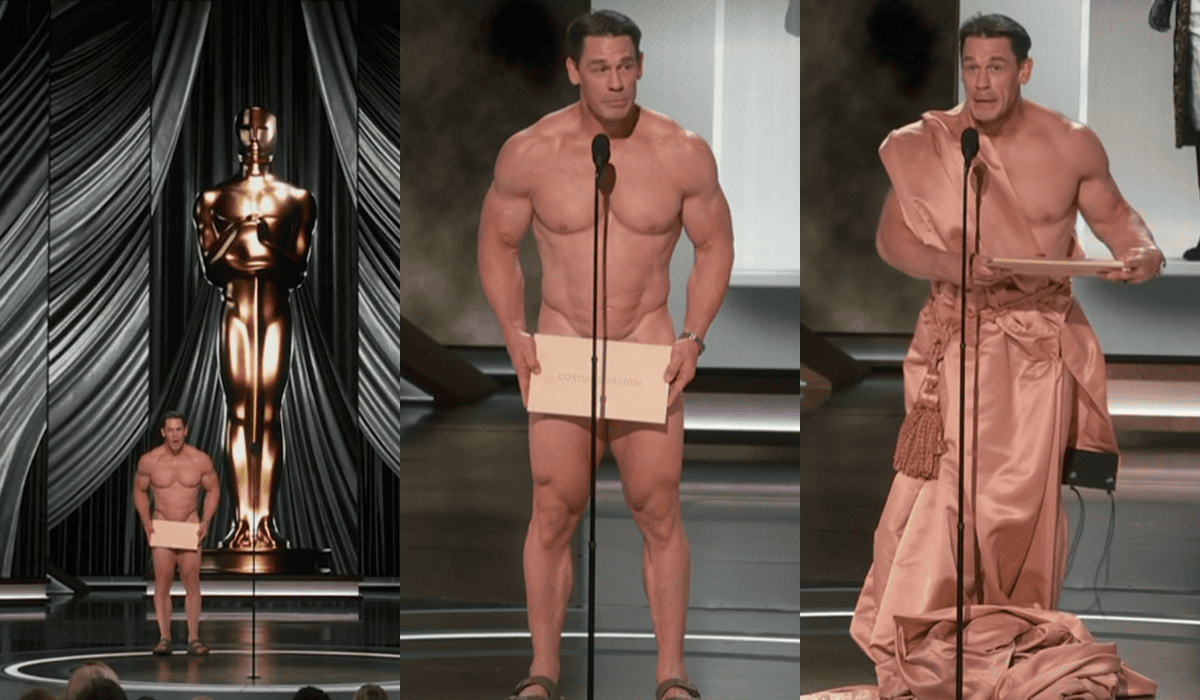 Oscary 2024, wpadki, John Cena bez ubrań
