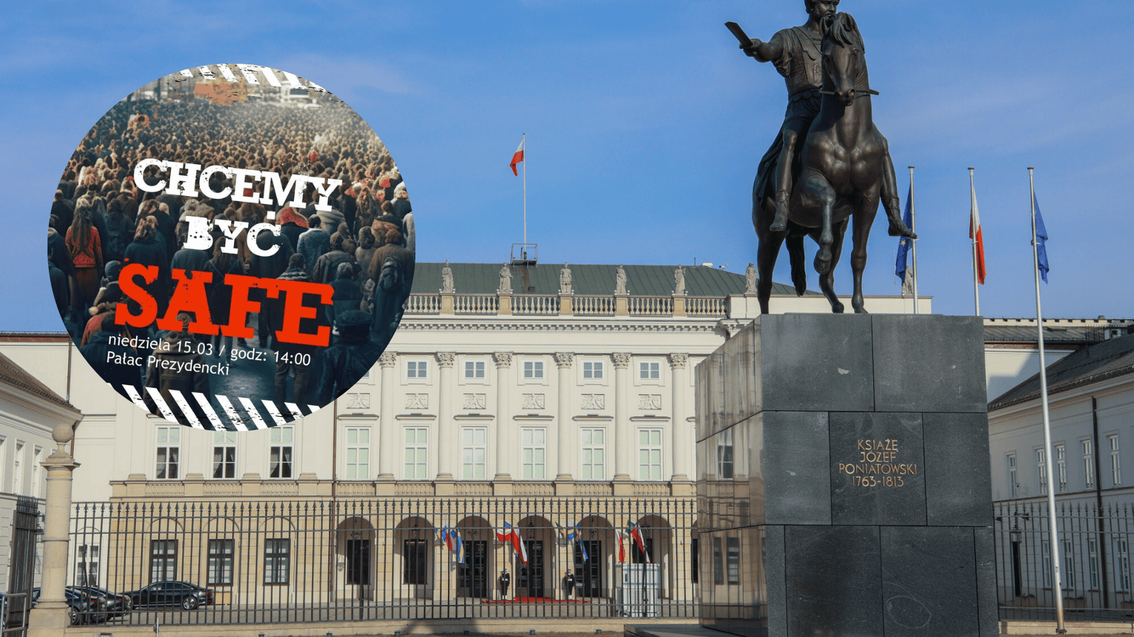 Protest pod Pałacem Prezydenckim. W niedzielę tłumy ludzi wyjdą na ulice Warszawy