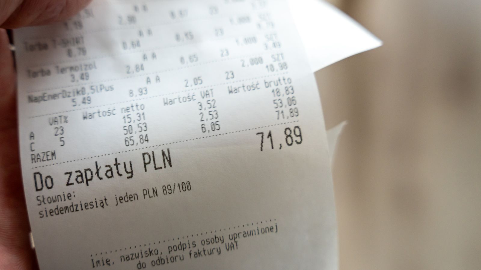 Sprawdź paragon po zakupach. Wielu klientów nie zna tej zasady