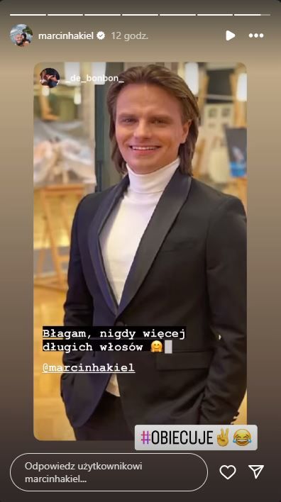 Partnerka Marcina Hakiela postawiła sprawę jasno, fot. Instagram marcinhakiel (2).JPG