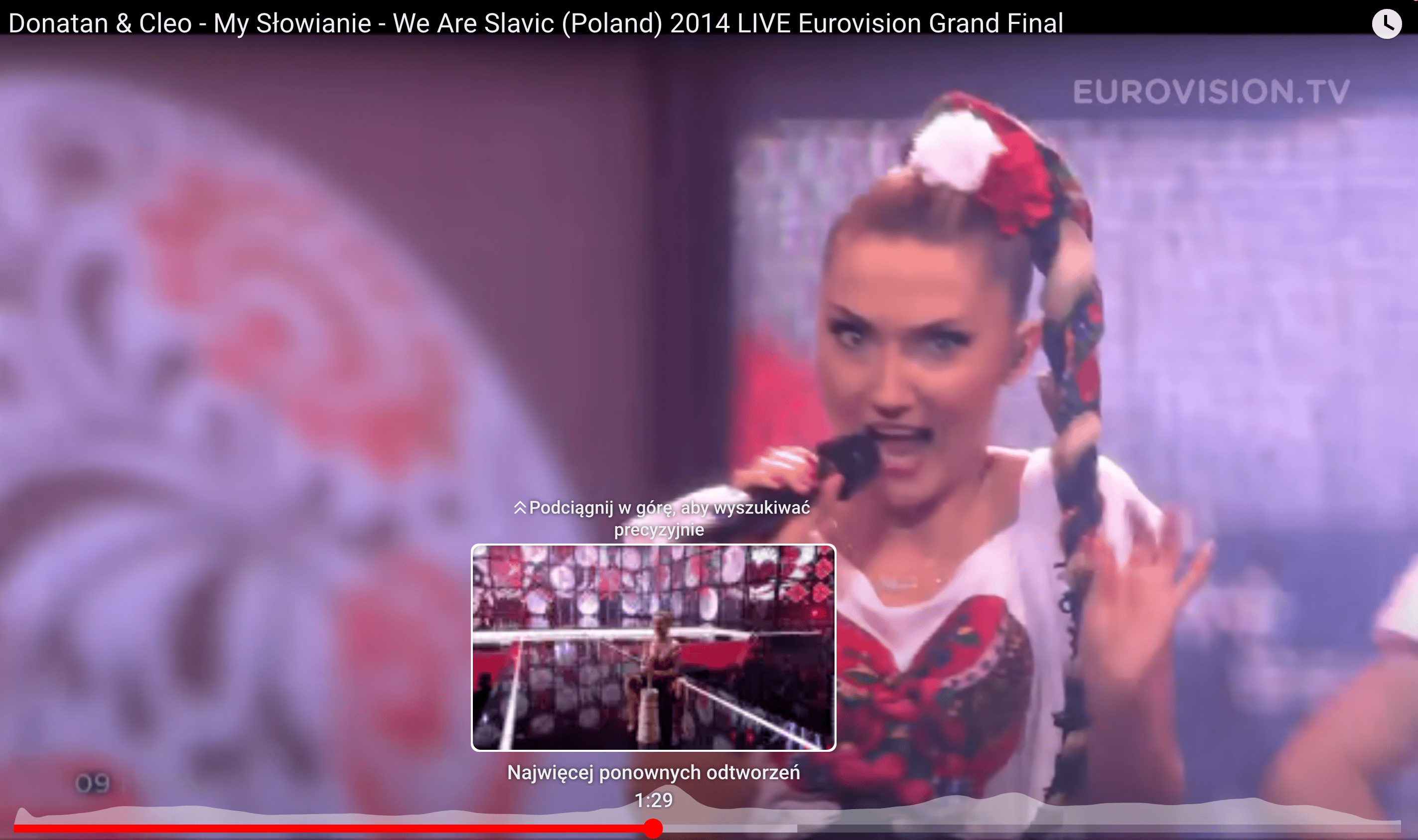 Paula Tumala ubijająca masło najchętniej odtwarzanym fragmentem występu Cleo z Eurowizji