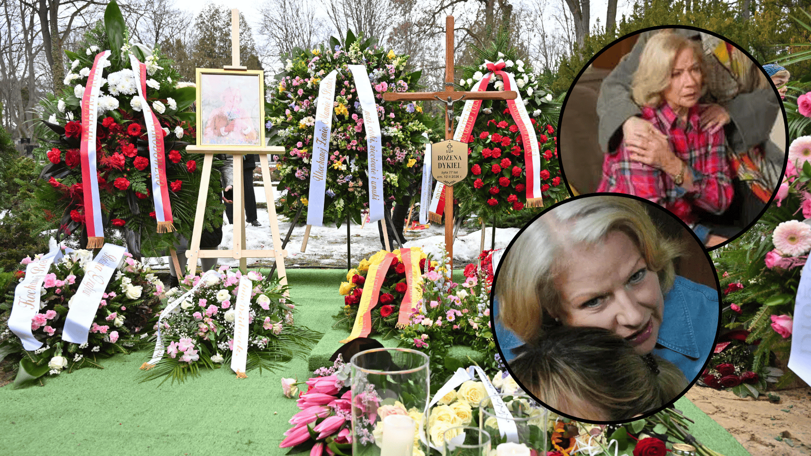 Najbliższa osoba z "Na Wspólnej" nie pojawiła się na pogrzebie Dykiel. Zalewała się łzami, a teraz...