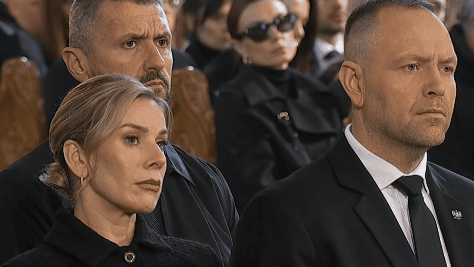 Pogrzeb Łukasza Litewki. Pojawiła się Marta Nawrocka