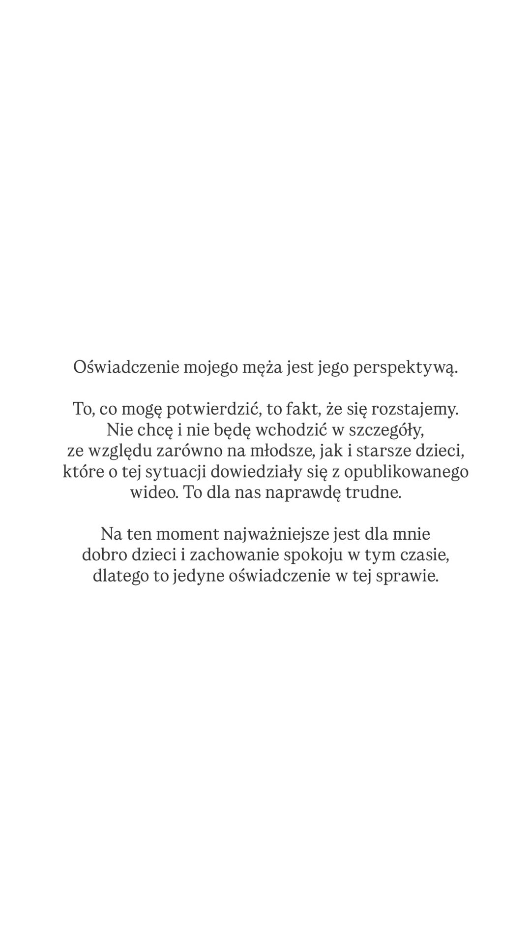 Pola Wiśniewska wprost odniosła się do rozstania z Michałem. Jej słowa o dzieciach wyciskają łzy z oczu