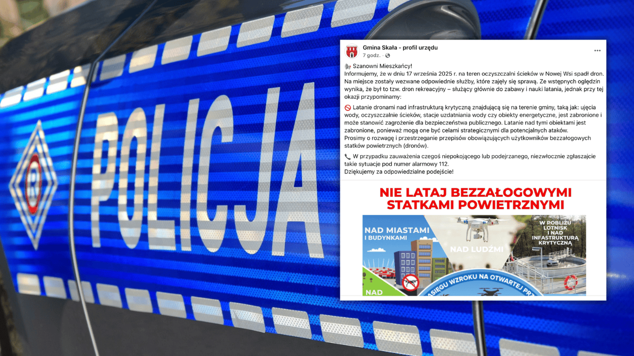 Policja, wpis na facebooku
