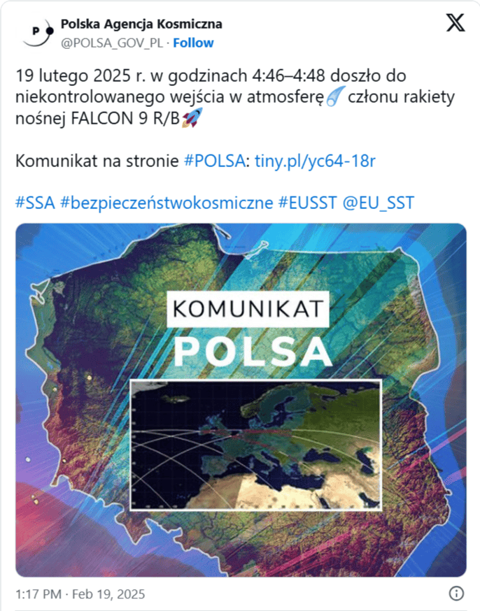 Polska Agencja Kosmiczna, źródło x.com.png