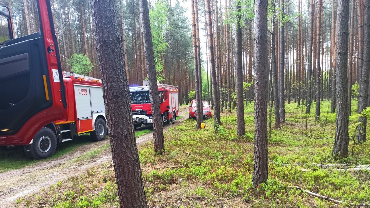 Ogromny pożar wstrząsnął okolicą. W akcji 11 zastępów straży pożarnej i śmigłowiec
