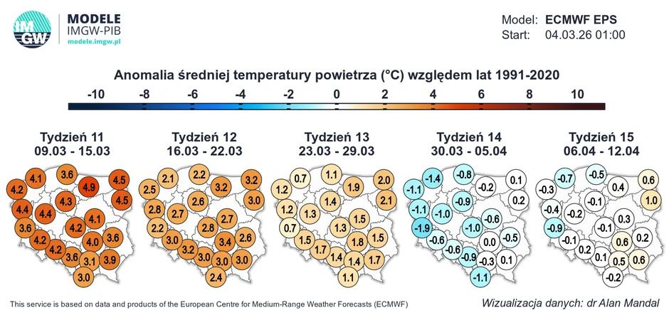Niesłychane, jaka będzie tegoroczna Wielkanoc. Jest wstępna prognoza, na mapach widać anomalię