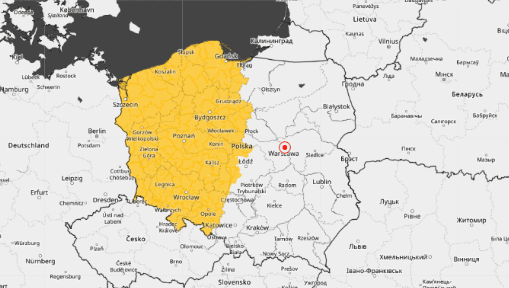 Prognoza zagrożeń meteorologicznych 4.03.2024