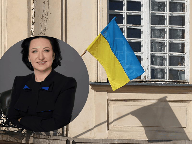 Ukraińska milionerka, flaga Ukrainy