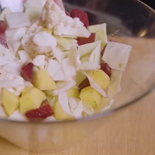 Złocisty kurczak z warzywami - jesienny obiad z frytkownicą beztłuszczową ZAF9100 Smart Dual