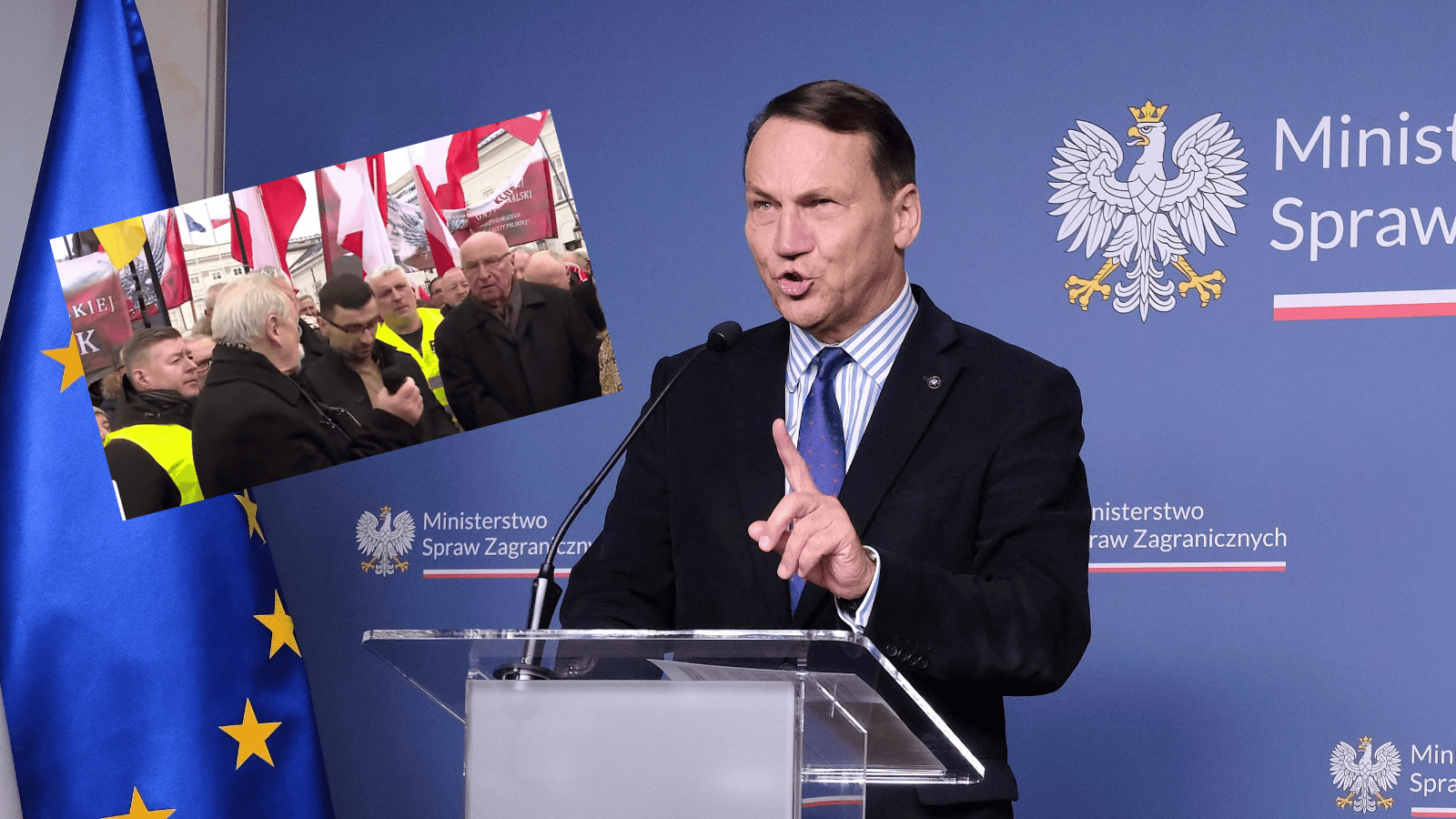 Ludzie wyszli na ulicę, a tu taka reakcja Sikorskiego. Padły ostre słowa