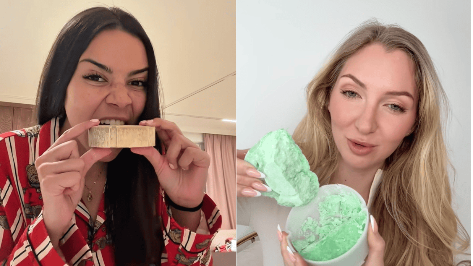 Influencerki jedzą końskie przysmaki