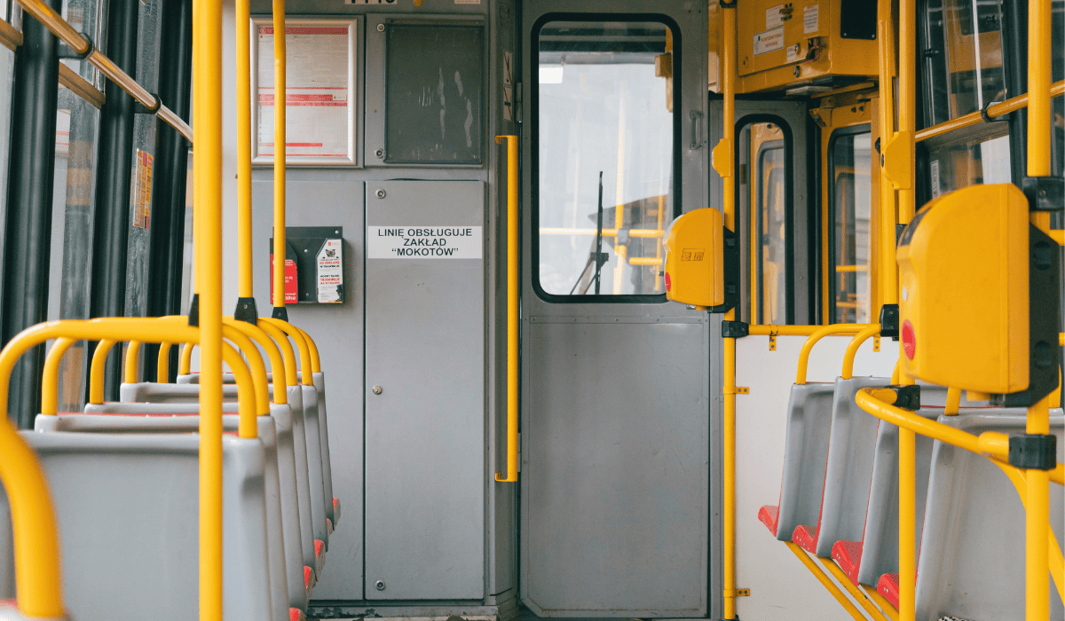 Wnętrze tramwaju