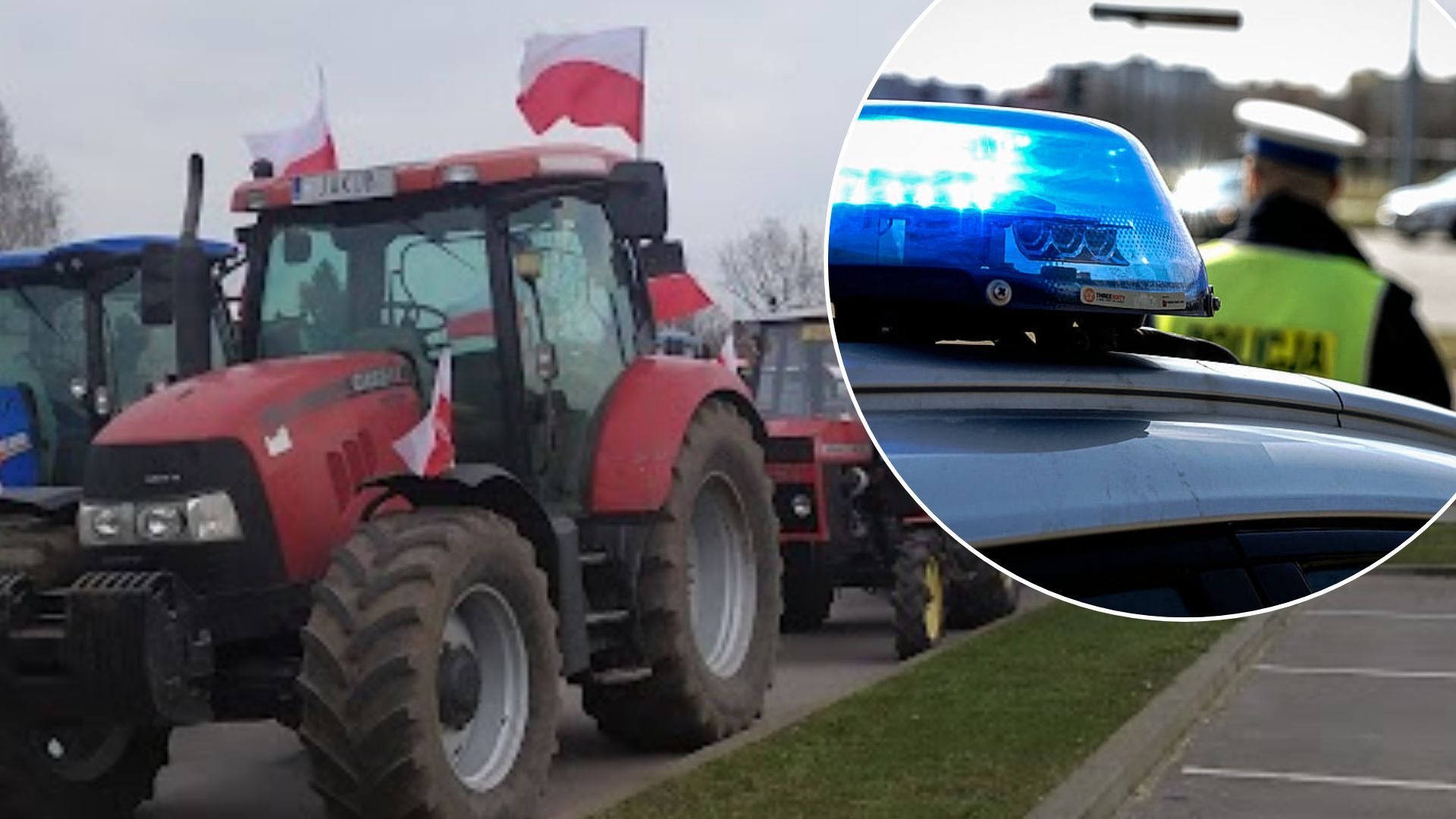 traktory policja