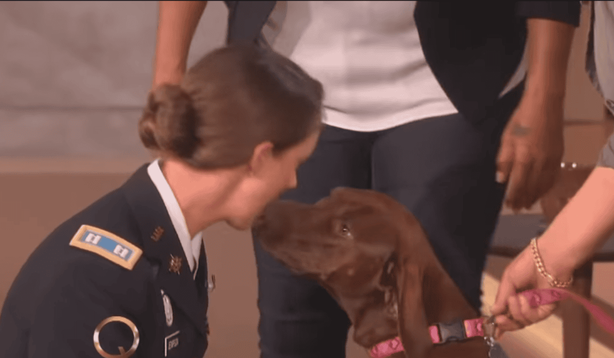żołnierka z psem