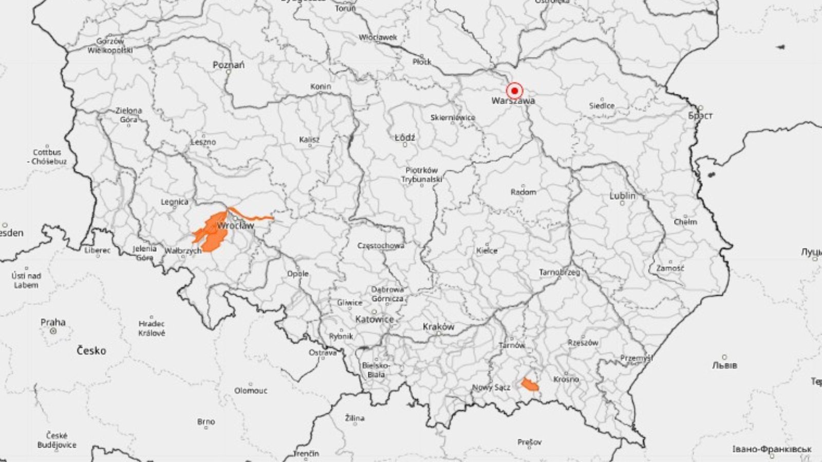 IMGW ostrzega przed ryzykiem podtopień. Trzy obszary zagrożone