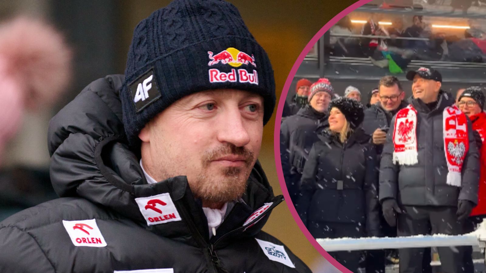 Nawroccy obdarowani prezentami na PŚ przez Adama Małysza