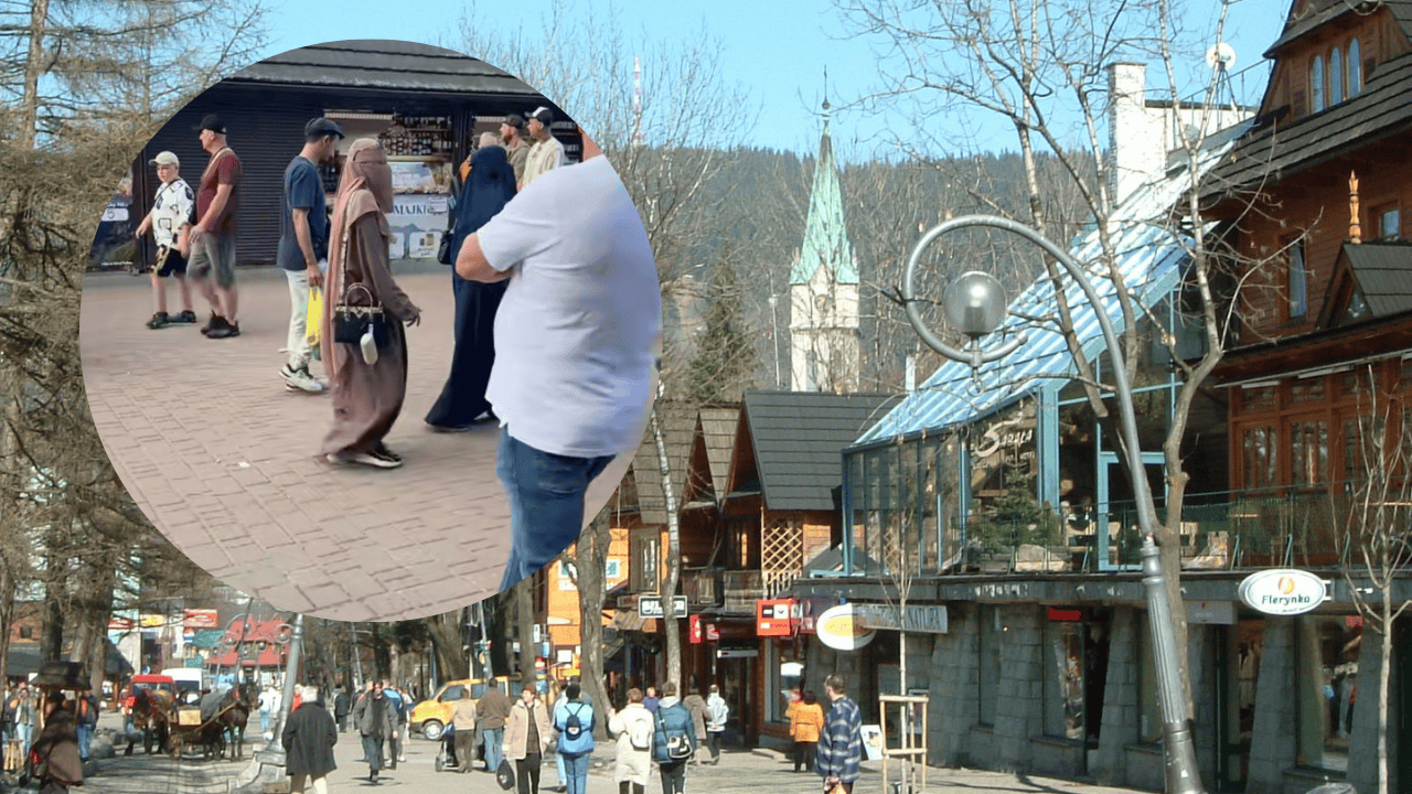 Nagrali Arabów w Zakopanem. Film ma już 1,4 mln wyświetleń