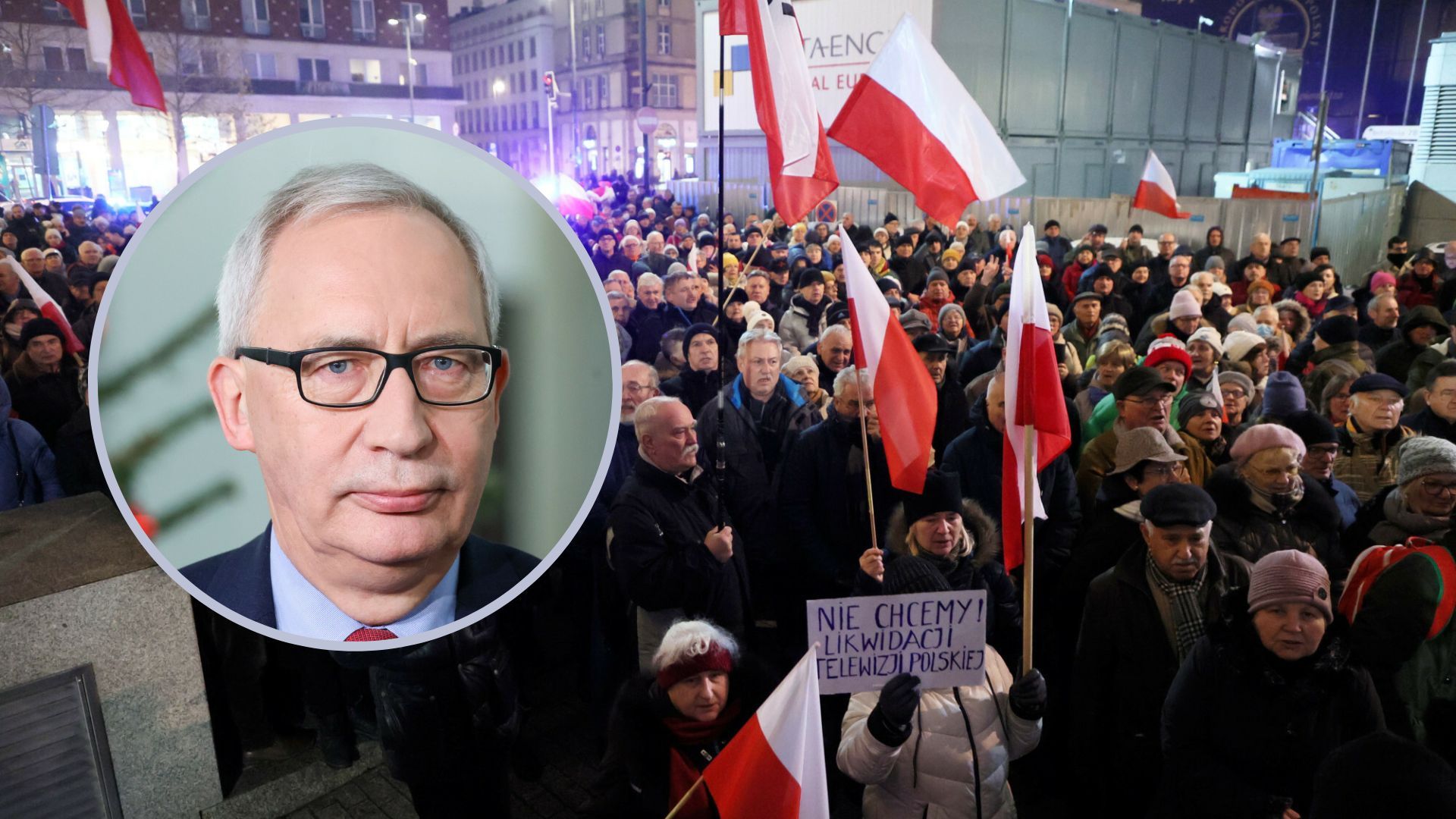 kazimierz smoliński polityk pis demonstracja flagi polska