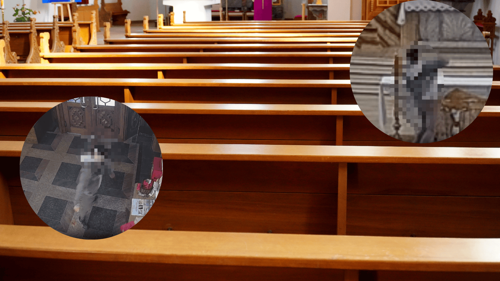 Wszedł do kościoła, opluł ołtarz i rzucił krzyżem. Szokujące nagranie obiegło Polskę