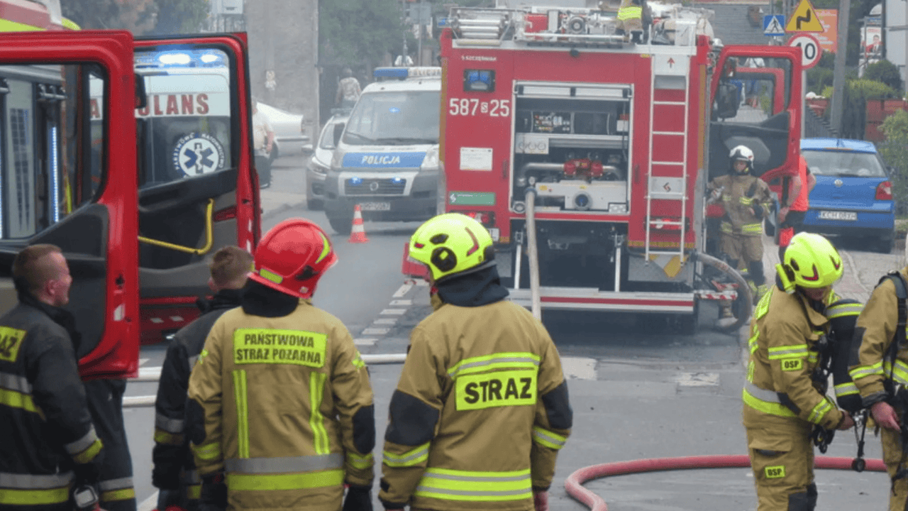 strażacy