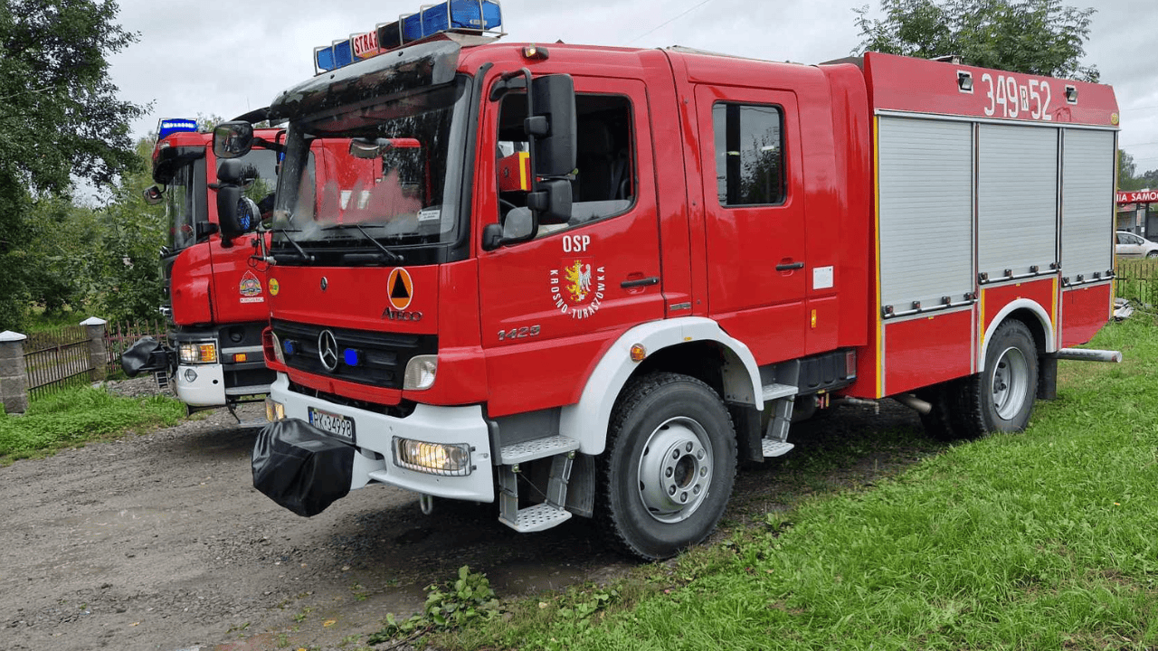 Dramat pod kościołem, w akcji wszystkie służby. Droga całkowicie zablokowana