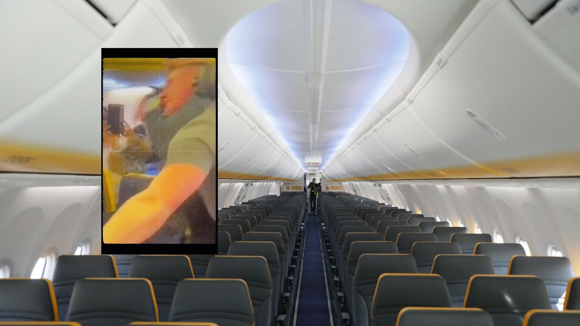 samolot wnętrze siedzenia ryanair