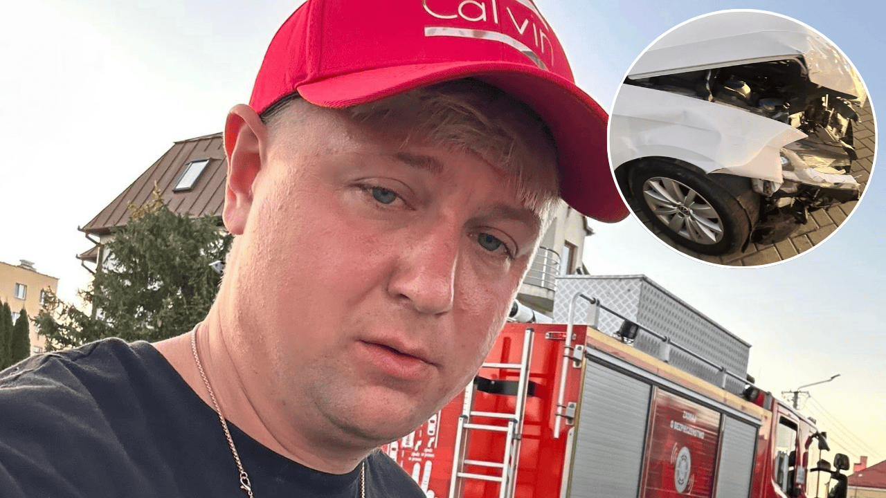 Gwiazdor disco polo miał wypadek. Cały samochód zniszczony