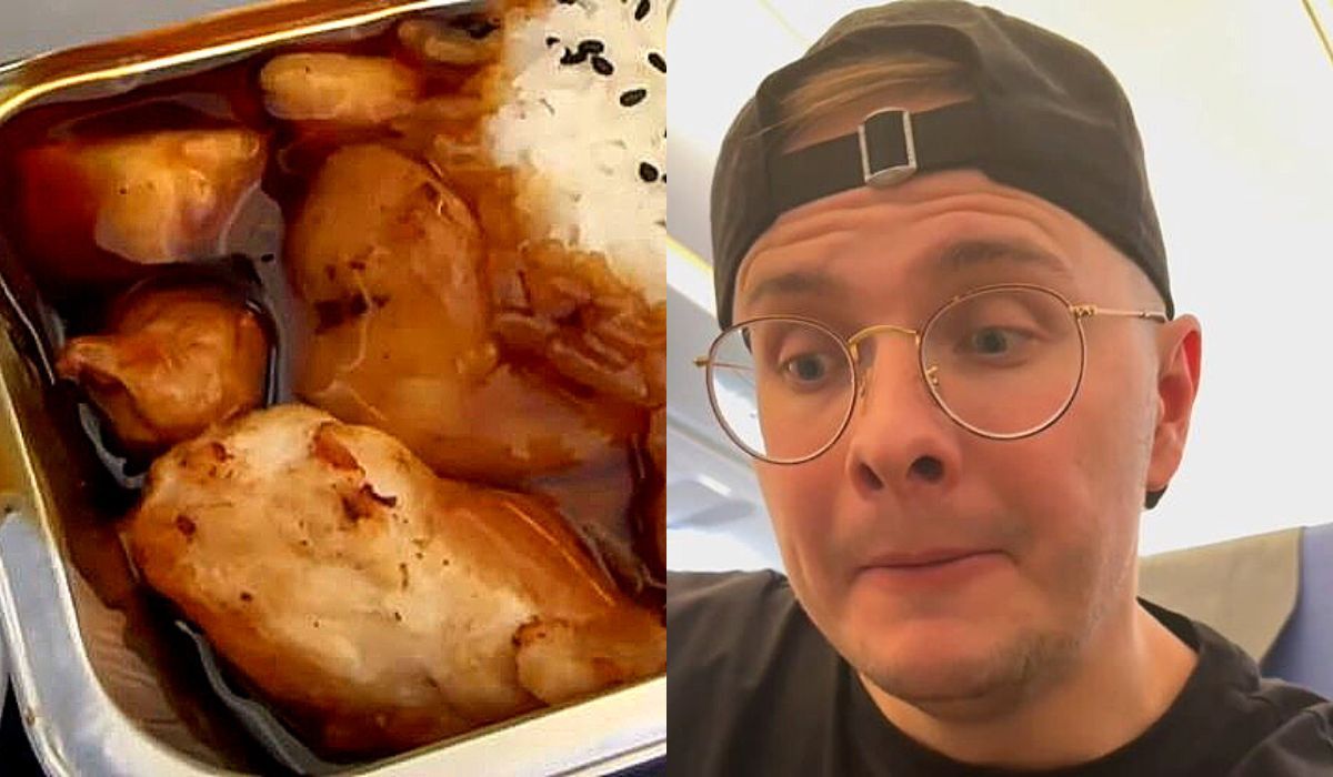 youtuber przetestował jedzenie w samolocie