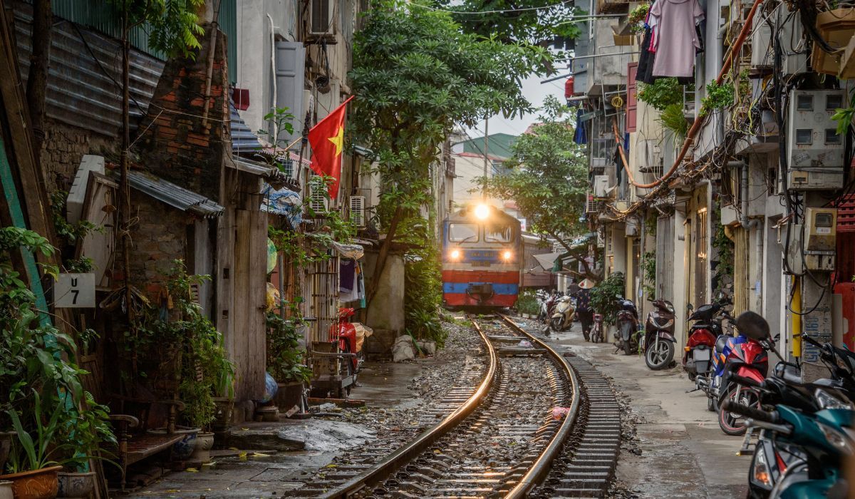 Train Street w Hanoi