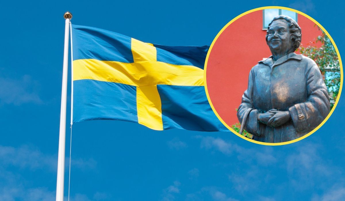 flaga Szwecji, pomnik