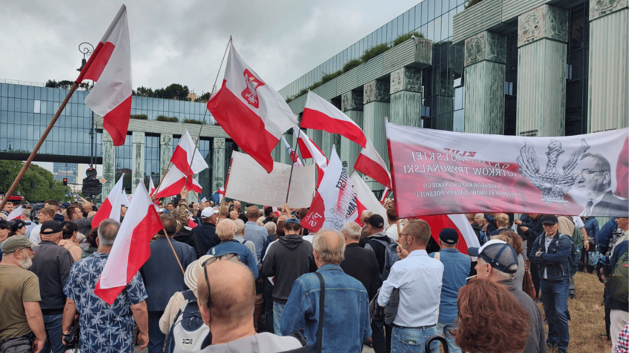 Protest pod sądem