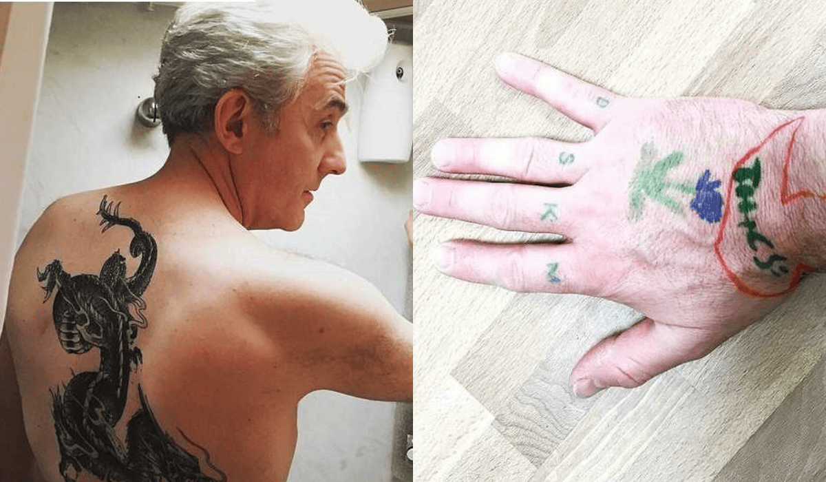 Prowadzący Milionerów ukrywa tatuaże pod makijażem i ubraniami. Fot. Instagram @huberturbanski_official.png