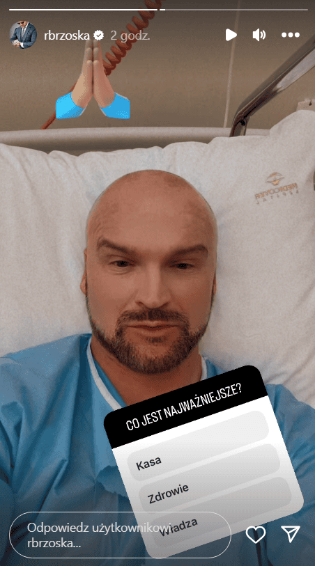 Omenaa Mensah, Rafał Brzoska w szpitalu