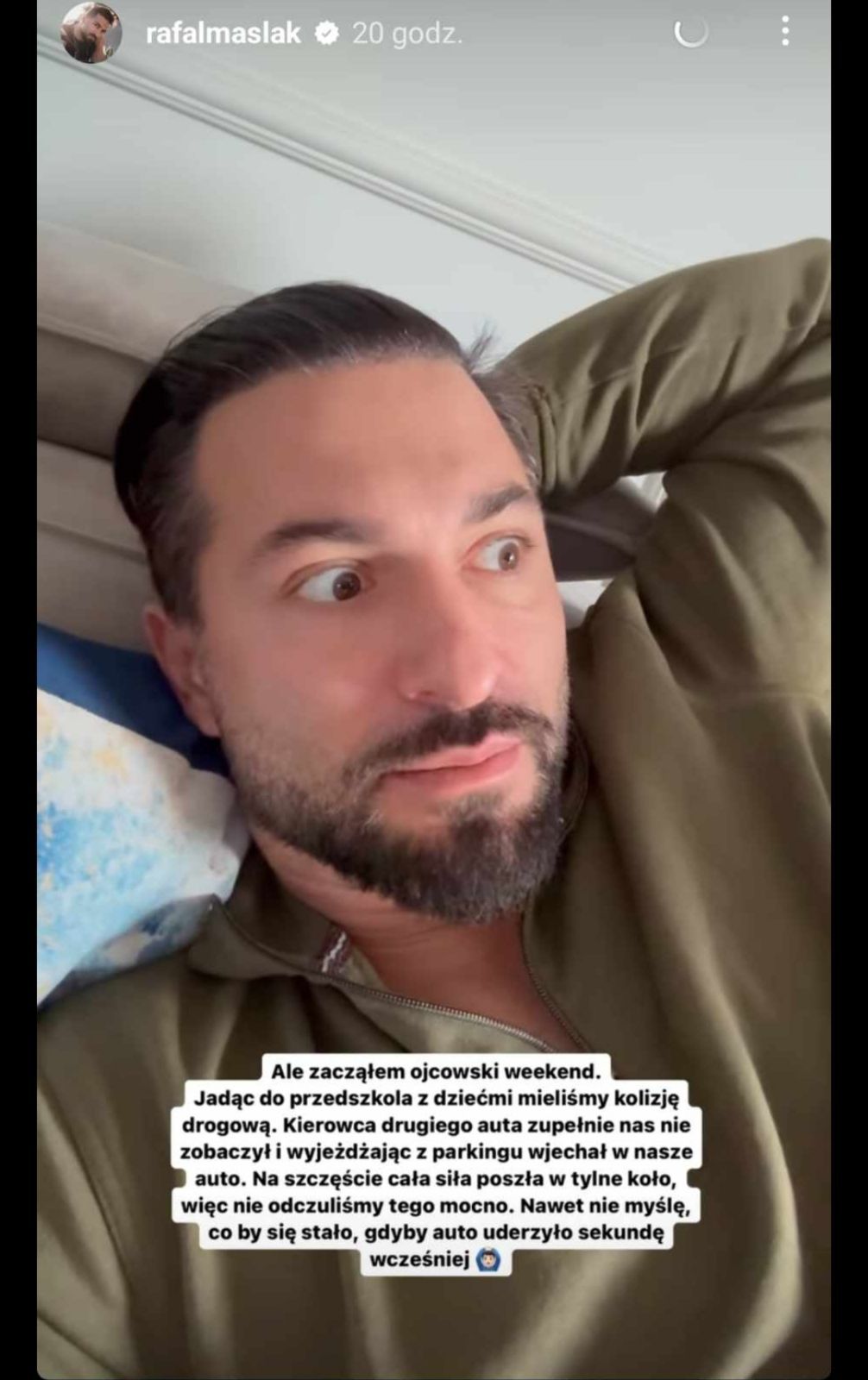 Rafał Maślak miał wypadek fot. Instagram @rafalmaslak